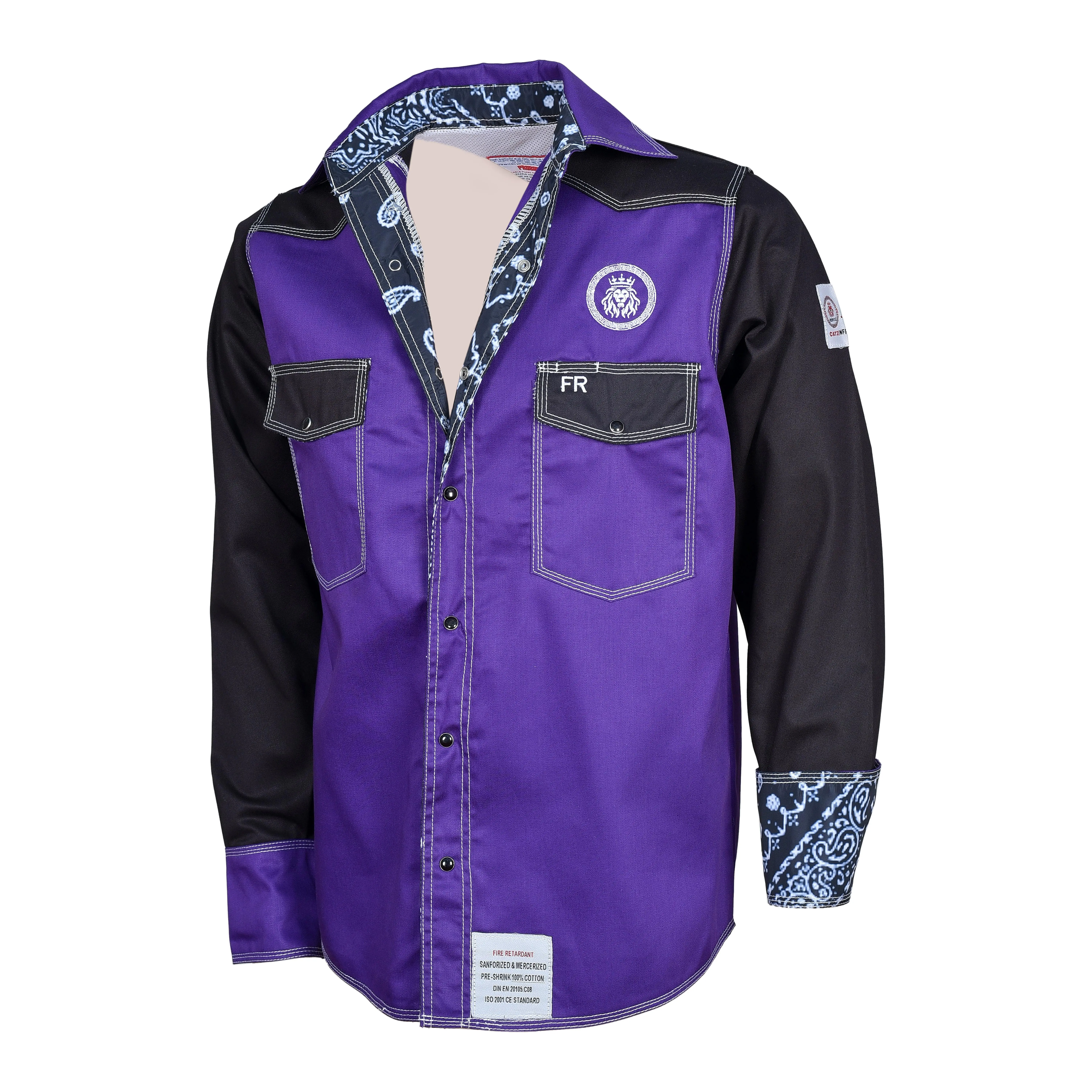 Purple Haze FR Menswear Workwear Uniforms, Men's Functional Attire for Professional Occasions