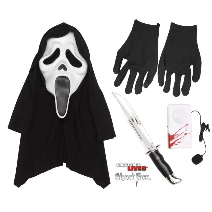 Scream Ghost Face Slayer Costume Accessory and Voice Changer Kit