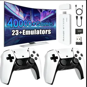 NEW Ultra Retro Game Console with 40,000+ Classic Games sd card , Dual Wireless Controllers & Childhood Classic Game Stick Usb