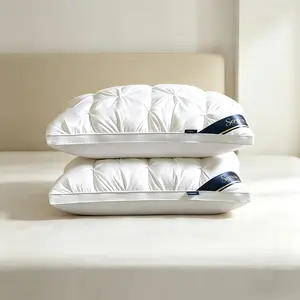 2pcs Luxury Hotel-Quality Pillows, Queen Size High Resilience Plush Fill, HypoallergenicPolyester Fabric, Soft Comfortable for Deep Sleep. Ideal for Side Back Sleepers, BreathableCooling, All-Season Use, Machine Washable