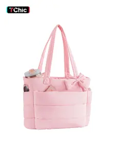 【Valentine's Day】Women's Tote Bag with Zipper, Lightweight Tote Bag, Fitness Tote with Multiple Compartments, Work Tote, Nurse Dance Yoga Travel Bag, Durable Fashionable Design Women's Bubble Tote Bag