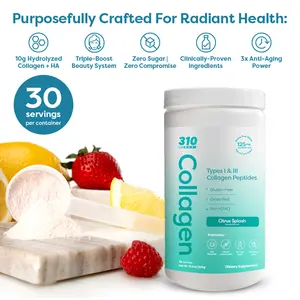 310 Collagen Peptides - Unflavored 30 Servings - Colagen, Healthcare, and Fitness Dietary Supplement