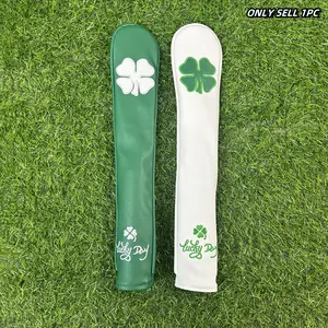 Golf Alignment Stick Cover, Classic Clover Design Alignment Sticks Holder, Golf Club Protector, Golf Accessories for Men & Women