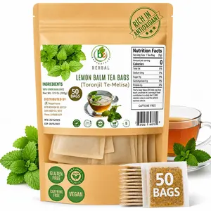Toronjil (Lemon Balm) Herbal Tea – 50 Bags (2 g Each) – 100% Natural, Vegan, Non-GMO, Sugar-Free, Caffeine-Free – Calming & Antioxidant-Rich Infusion for Hot & Iced Drinks – Vacuum-Sealed for Freshness – by BexpertsUSA
