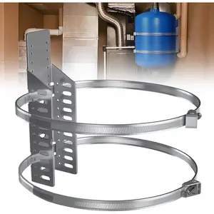 Expansion Tank Brackets, Thermal Expansion Tank Wall Mounting Bracket with 2 Hot Heater Strap for 1-5 Gallon Tank, 5lb Propane Tank Holder for RV -1 Set