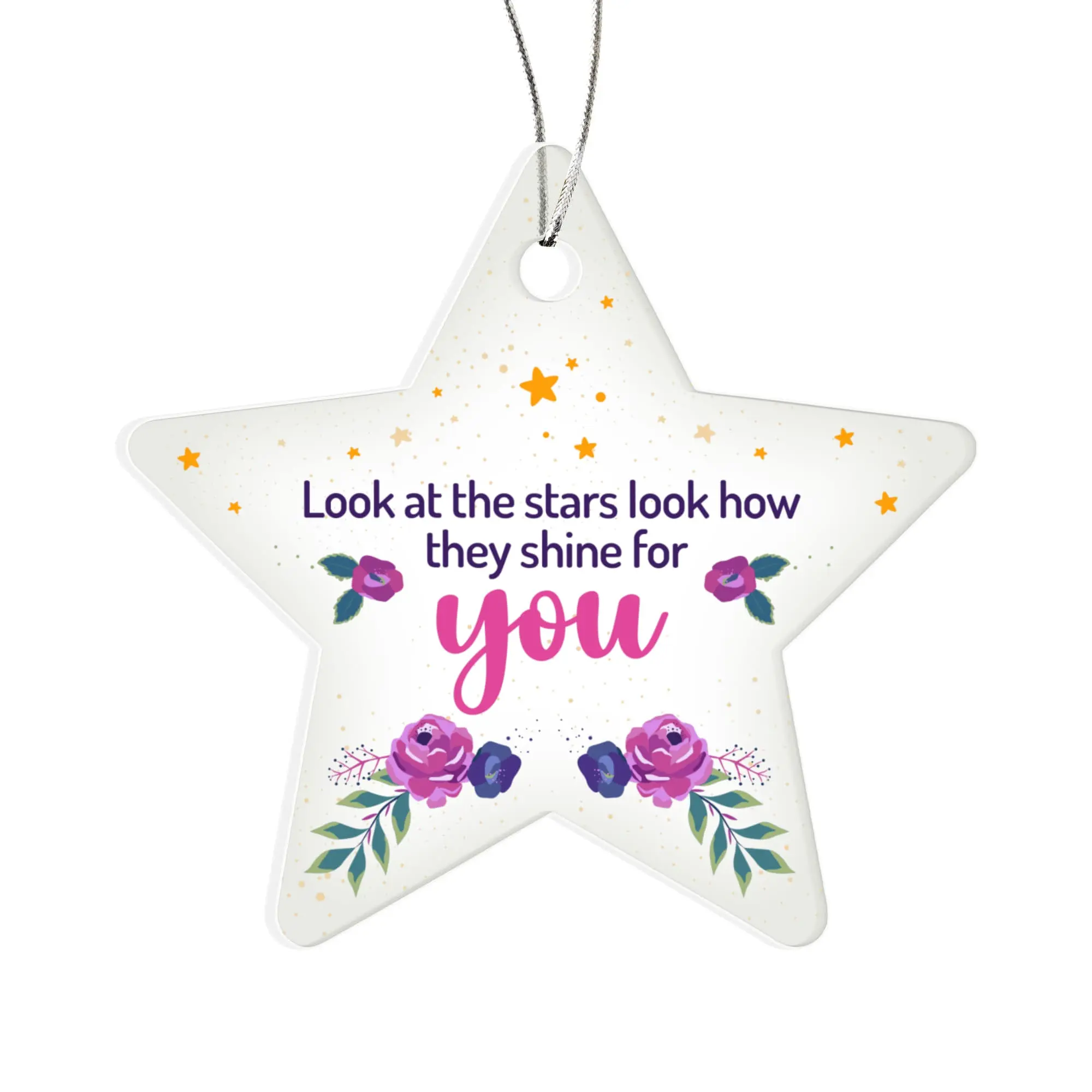 Look At The Stars - Acrylic Star Ornament