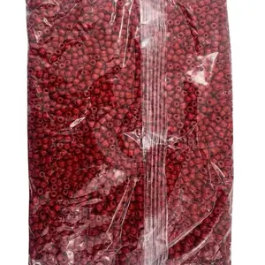 Glass Beads Cuentas para Santeria - Red Beads for Santeria Rituals and Crafts 1LB Ifa osha palo necklace