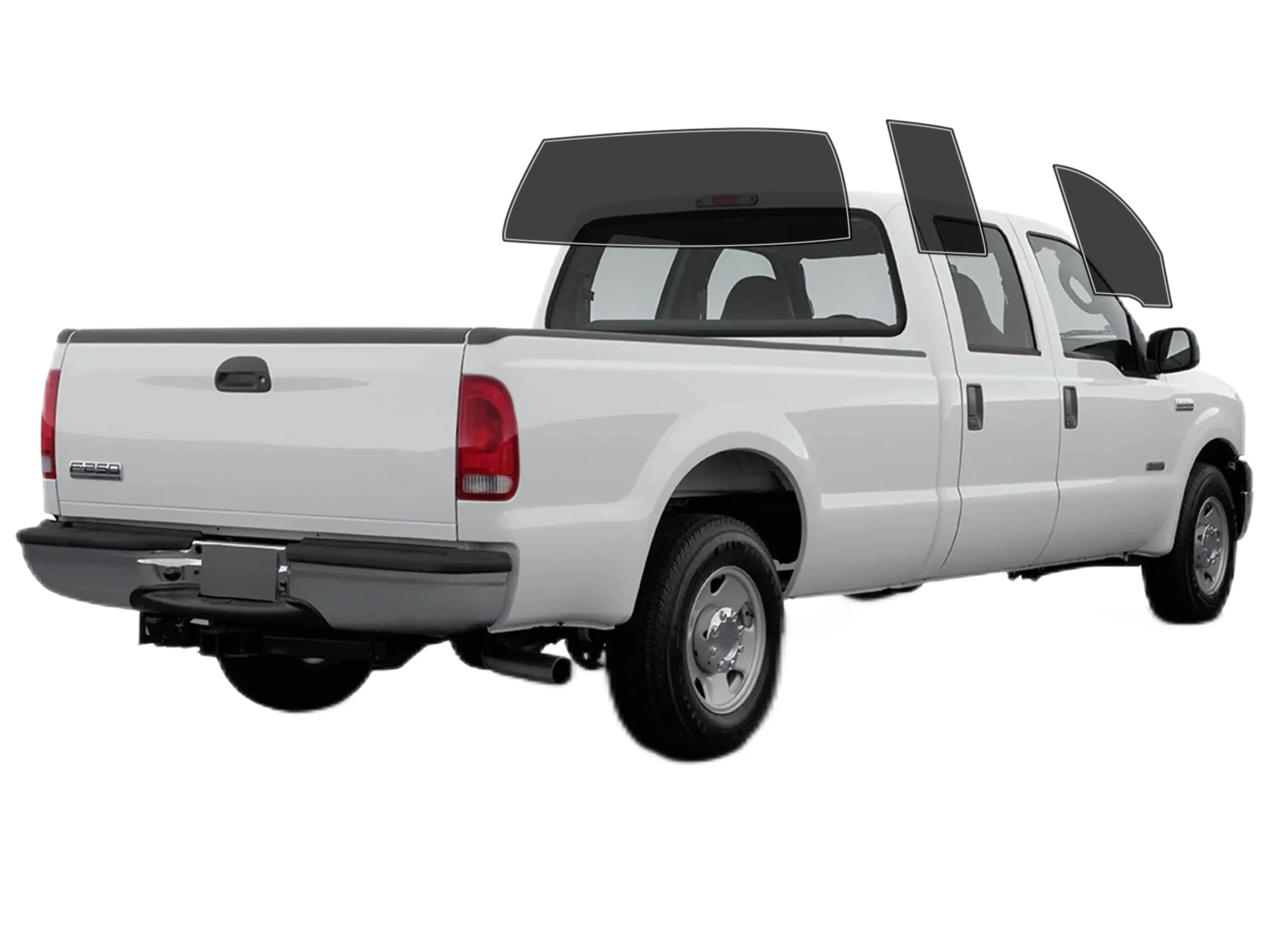 Precut 2Ply  Window Tint Film for Ford F250 Extended Cab 1999-2007 Cars Sun Blocking Protection, Privacy, and Anti-Shatter Glass Film Any Tint Shade Kit