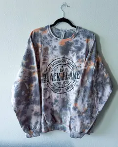 Black Flame Candle Company Hocus Pocus Tie Dye Crewneck Sweatshirt | Witch Sweatshirt