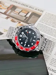 Top Luxury Business Men's Mechanical Watch, New High-End Luxurious Men's Automatic Mechanical Watch, Stainless Steel Strap, Round Dial Analog, Calendar Fashion Casual