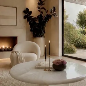 Quartzite Crystal Stone Luxury Coffee Table