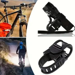 360° Rotatable Bike Lantern Mount, Adjustable LED Bike Light Holder, Bicycle Accessories, Handlebar Lighting, No Battery Required