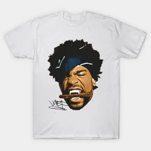 Method Man Face Rapper T-Shirt Print Short Sleeve TShirts