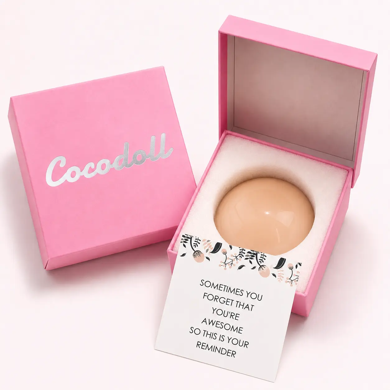 Cocodoll Women’s Silicone Nipple Covers, Medical-Grade, Non-Toxic, Reusable Invisible Breast Petals, Adhesive-Free Self-Sticking Round Covers, Seamless and Portable for Various Outfits, Up to 10 Wears bra summer