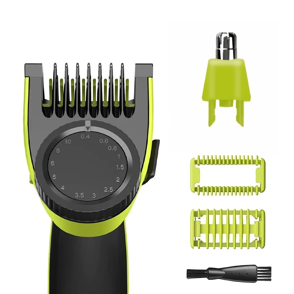 Electric Shaver Kit Shaver Combo Qp2520 Qp2530 Qp2630 Qp2620, Adjustable Length Set, Precision Trimmer with Blades, Detail Shaver, Nose Hair Trimmer Included, Attachment, Facial Hair Shaver