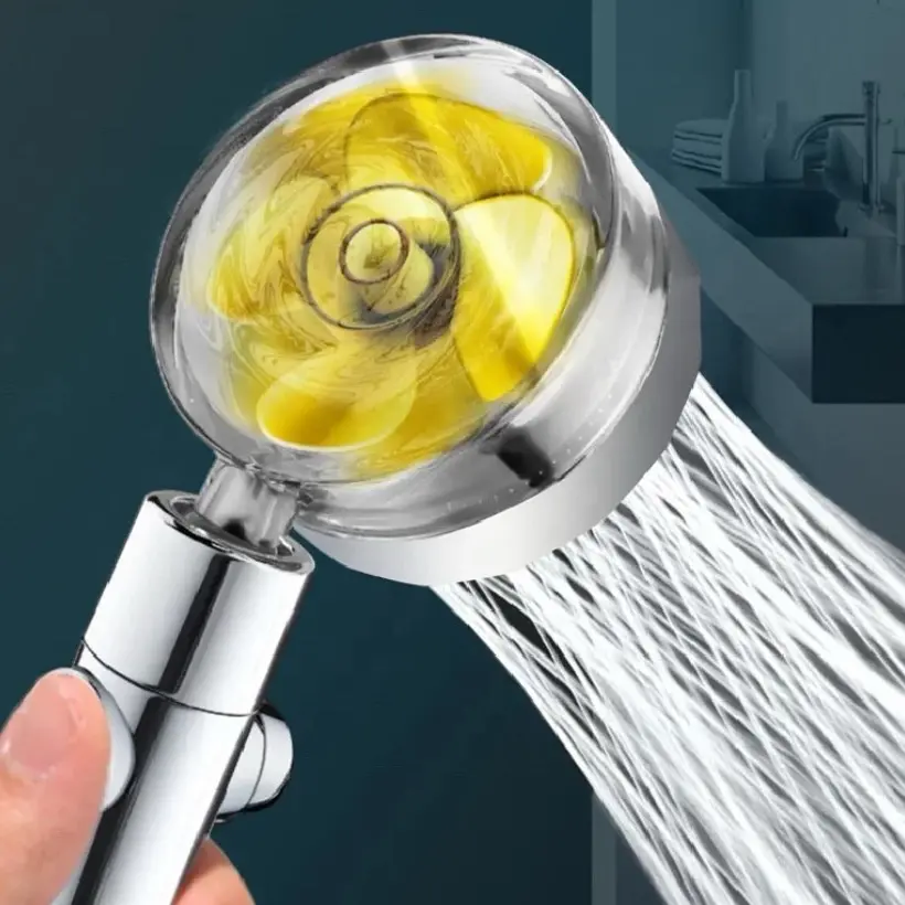 High Pressure Turbo Filtered Shower Head for Improved Shower Experience