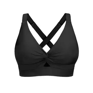 Yonique Women Underwire Bikini Top Only - Push Up Swimsuit Top Large Bust Bathing Suit Tops Supportive Swim Tops