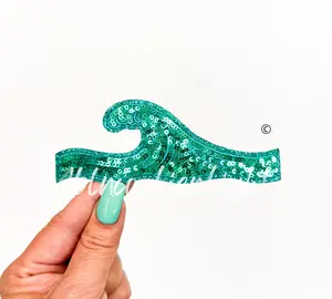 Ocean Beach Wave Summer Sequin Patch Ocean Beach Wave Summer Sequin Patch