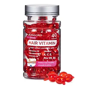Amococo Hair Repair Serum - Argan Oil & Avocado Oil with Pro Vitamin B5 for Smooth, Shiny & Healthy Hair, No-Rinse Formula