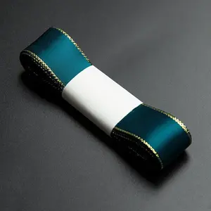 Multi-Color Satin Ribbon with Gold Edge  DIY Bows & Gift Wrapping