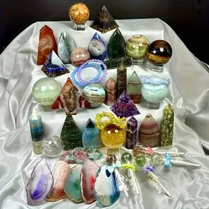 Spiritual Decor Healing Crystal 1LB/Crystal Multi-Piece Gift Box, Each One Contains A Different Surprise, Suitable As A Decorative Gift Box For Family And Friends, Surprise Mineral Gift Box