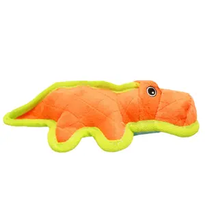 212 MAIN Chomper Junior Gladiator Gator Durable Chew Dog Toy - Nylon & Dual Durable Materials, Alligator Shape, Ballistic Edge, Chew/Bone Toy, Great for Indoor Interactive Tug Play