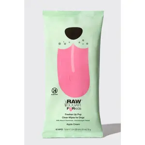 Fur Kids Freshen Up Pup Pet Wipes | Apple Cream | 60 ct