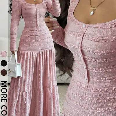 Amazon Pink Pattern Dresses