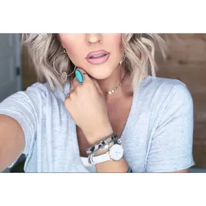 Studded Oval Statement Adjustable Ring