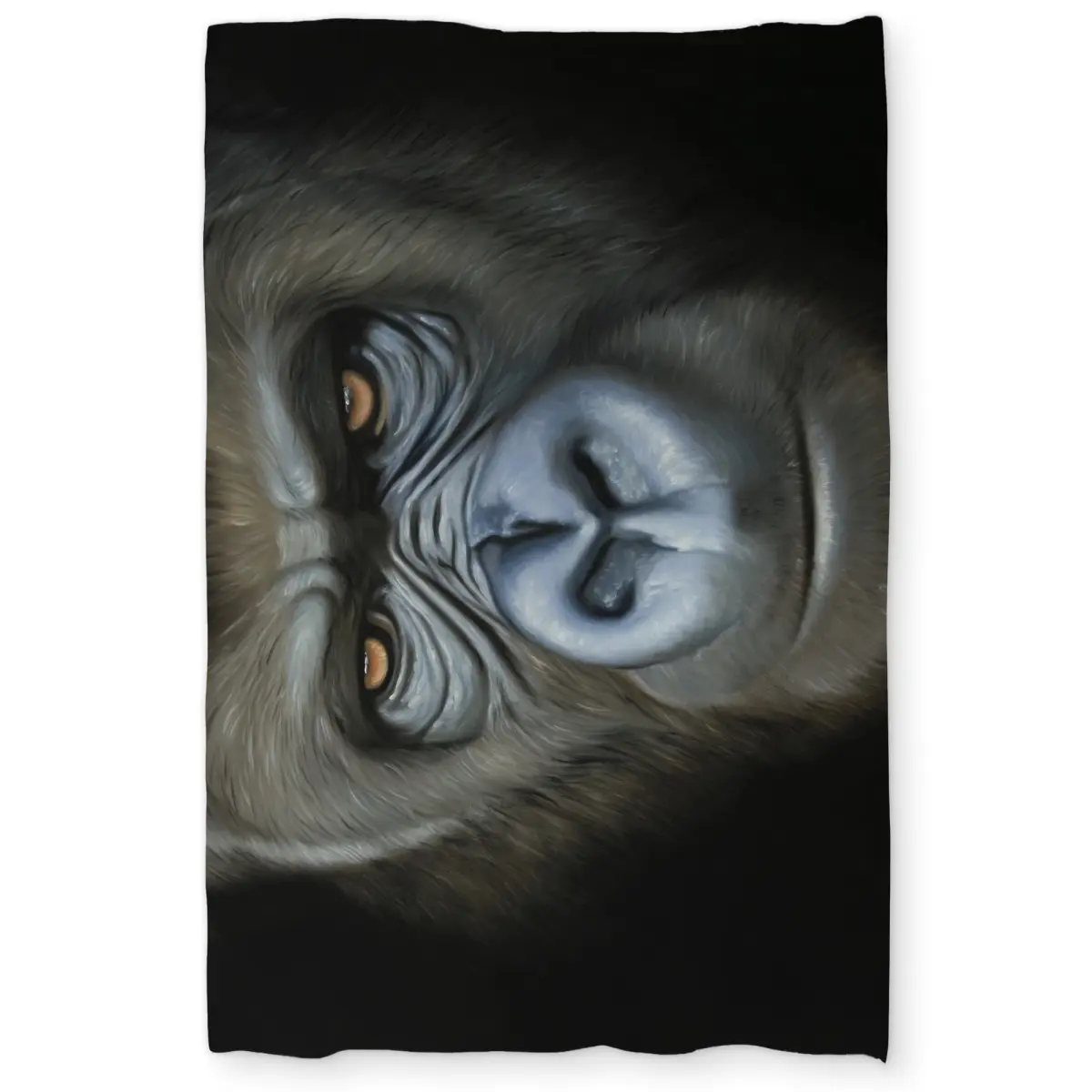 Begin Home Decor C1DCTXLWWNIVSU Twin Extra Long Gorilla Face Wildlife African Duvet Cover - Home Decor