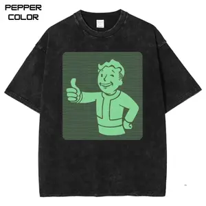 Fallout Pip Boy Thumbs Up Graphic T-Shirt, Vault Boy Retro Gamer Tee, Unisex Streetwear Tee, cotton crewneck shirt, Trending, Viral, Gift For Him and Her