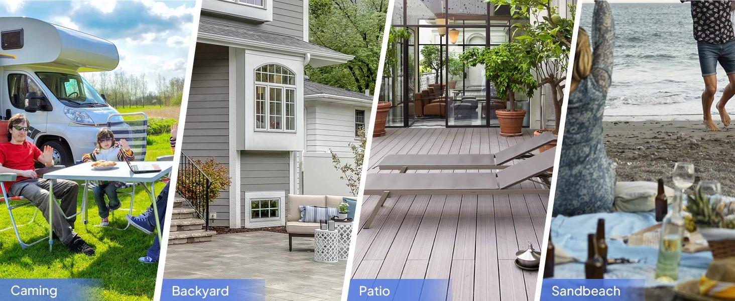 [TOP RATED - FLASH SALE] ROVSUN 2-Burner 20000 BTU Portable Rolling Propane Outdoor Griddle with Stand & Lid