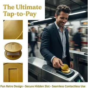 Mario Coin 3D Printed Tap-to-Pay NFC Card Holder