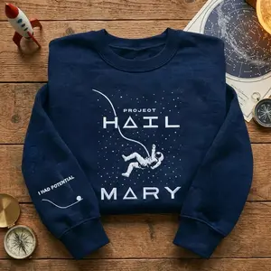 Embroidered Space Mission Apparel – T-Shirt Hoodie Sweatshirt, Vintage Planet Badge Embroidery Shirt, Minimalist Cosmic Aesthetic Streetwear