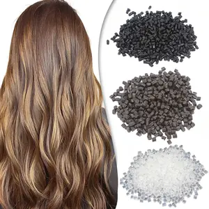 Keratin Glue for Hair Extensions, 50gram/1.76oz Hot Fusion Granule Pellets, Hot Melt Tips for Extensions, Professional Grade Adhesive