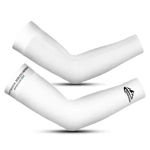 Summer Ice Silk Sunscreen Sleeves Men's and Women's Cycling Fitness Traceless Arm Guards Outdoor Sports Running Basketball Ice Elbow Pads