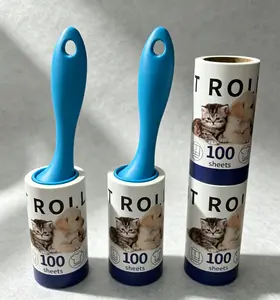 Trending Sticky Lint Roll Replacement Sheets Multi-purpose Dust Lint Pet Hair Removal Paper