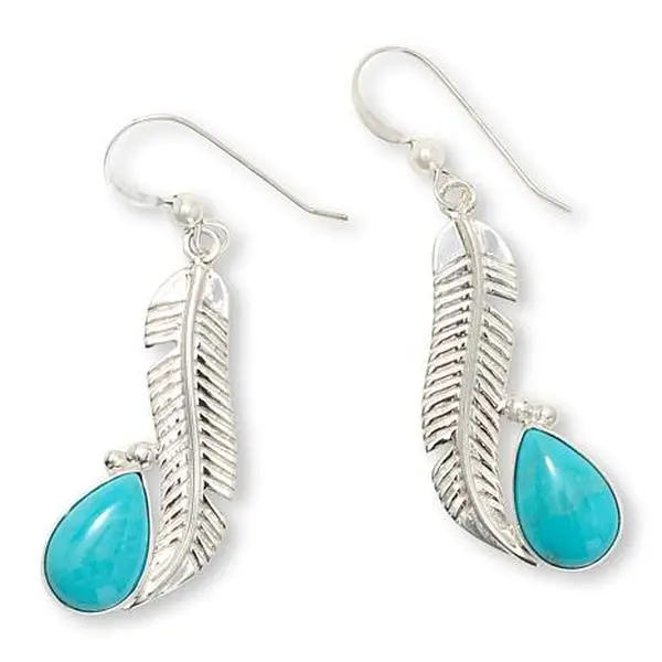 Mine Finds by Jay King Sterling Silver Royal Blue Turquoise Earrings
