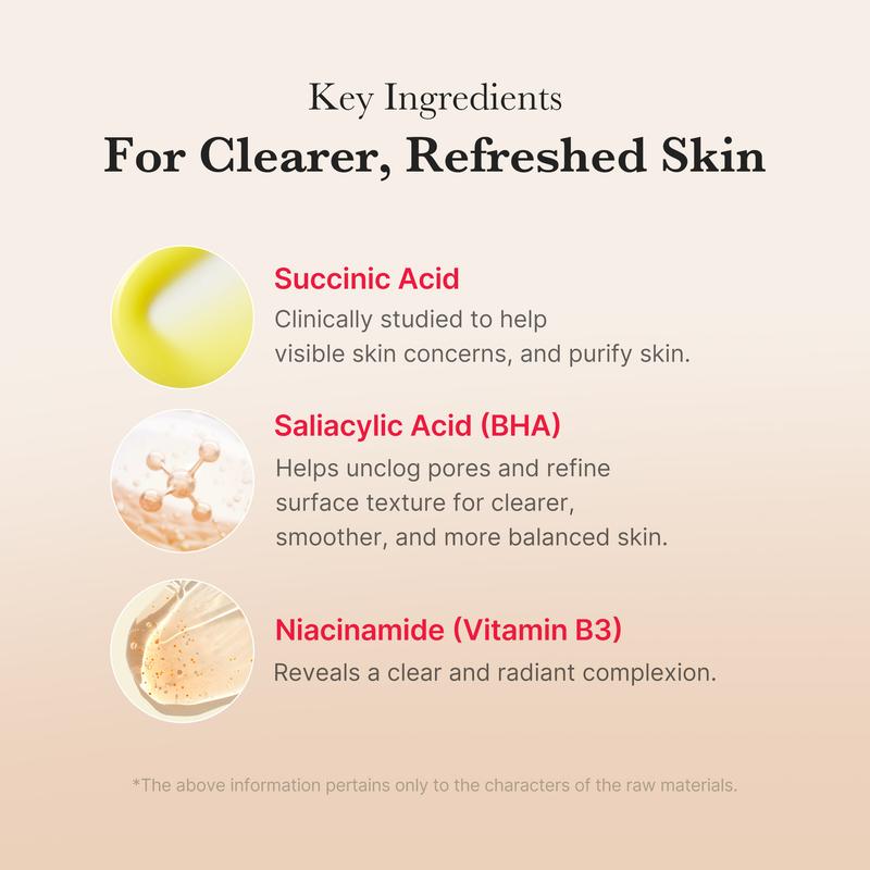 [medicube] Red Succinic Acid Panthenol Pads |  Niacinamide + Salicylic Acid Skincare