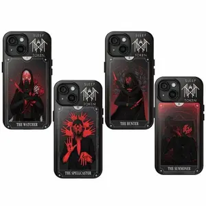 Sleep Token Cool Vintage Tarot Edition Collection Themed Phone Case Premium Matte Texture, Protection, Shockproof, Anti-Drop, Anti-Fingerprint For IPhone 17-12, Pro Max, Pro Plus, and Samsung S25-22 Protection Safety