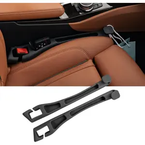 3‑in‑1 Car Seat Gap Filler and Side Gap Plug (Set of 2) – Storage Slot & Holder for Phone, Keys and Essentials – Fills Gap Between Seats – Universal Fit for Cars, SUVs and Trucks