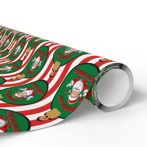 Santa 67 Wrapping Papers, 67 Meme Funny Christmas Gift Wrap for Kids, Santa Brain Rot Funny Gift Idea, Holiday Wrapping Roll