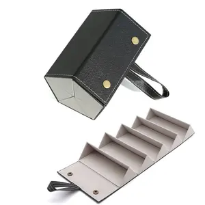 Multi-compartment eyeglass case, sunglasses storage box, portable large-capacity multi-folding eyeglass case