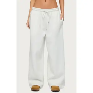 Edikted Women's Petite Kamari Low Rise Wide Sweatpants