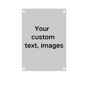 Custom vintage metal tin plaque with customizable lettering, patterns, and logos - 12x8 inches, suitable for walls, outdoor, indoor, offices, home bathrooms, bars, and men's exclusive spaces.