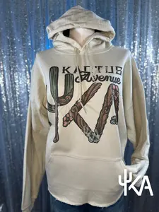 Branded Tooled Leather Hoodie