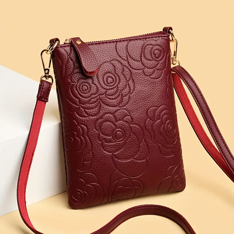 Lightweight mini phone bag, high-quality PU shoulder bag, crossbody bag