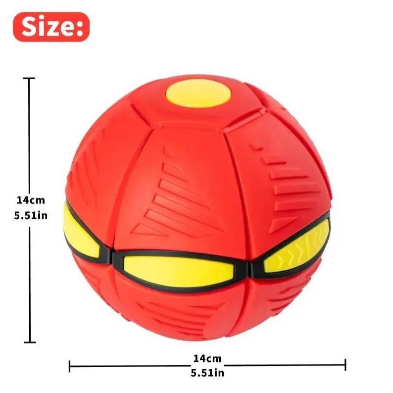 Light Up Bouncy Balls for Kids 6-Color Flashing Set, Magic Metaball Flying Saucer Bounce Balls, Toddler Interactive Toys, Christmas Stocking Stuffers & Gift Ideas