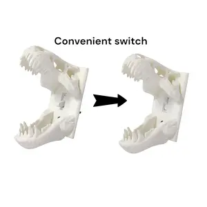 3D Printed Tyrannosaurus Rex Skull Switch Panel, Dinosaur Wall Control Panel, Home Decor, Halloween Decoration, Gift for Dinosaur Lovers