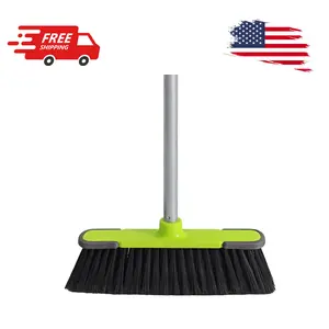 Green Indoor Broom 54" Long Handle House Broom